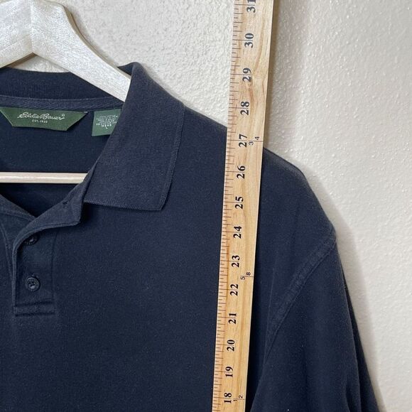Eddie Bauer Shirt Men's XL Black Poll Short Sleeve Classic Casual - Picture 4 of 7